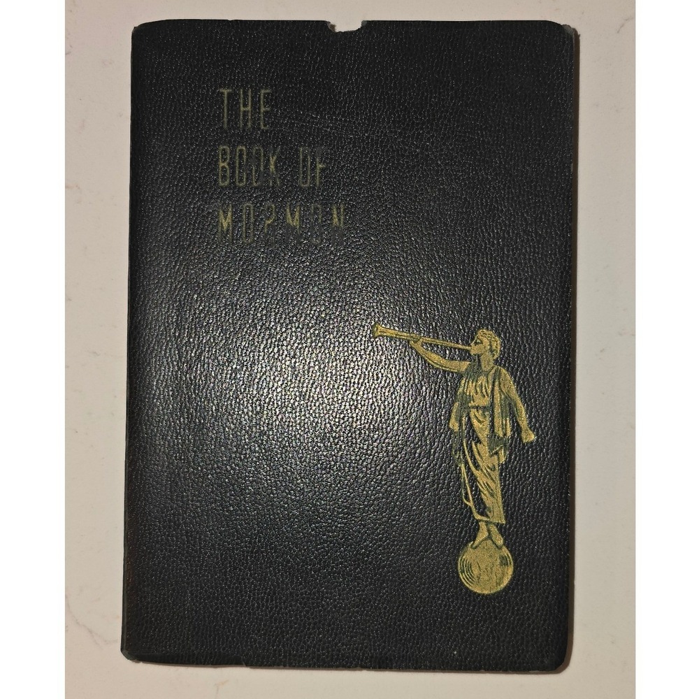 Vintage 1950 The Book of Mormon LDS Church Salt Lake City Angel Moroni Cover